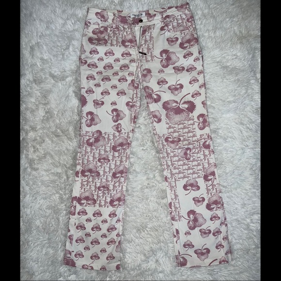 ❌ SOLD ❌ 💗RARE💗 Authentic Vintage Christian Dior Cherry Blossom Trotter Pants - Picture 6 of 14